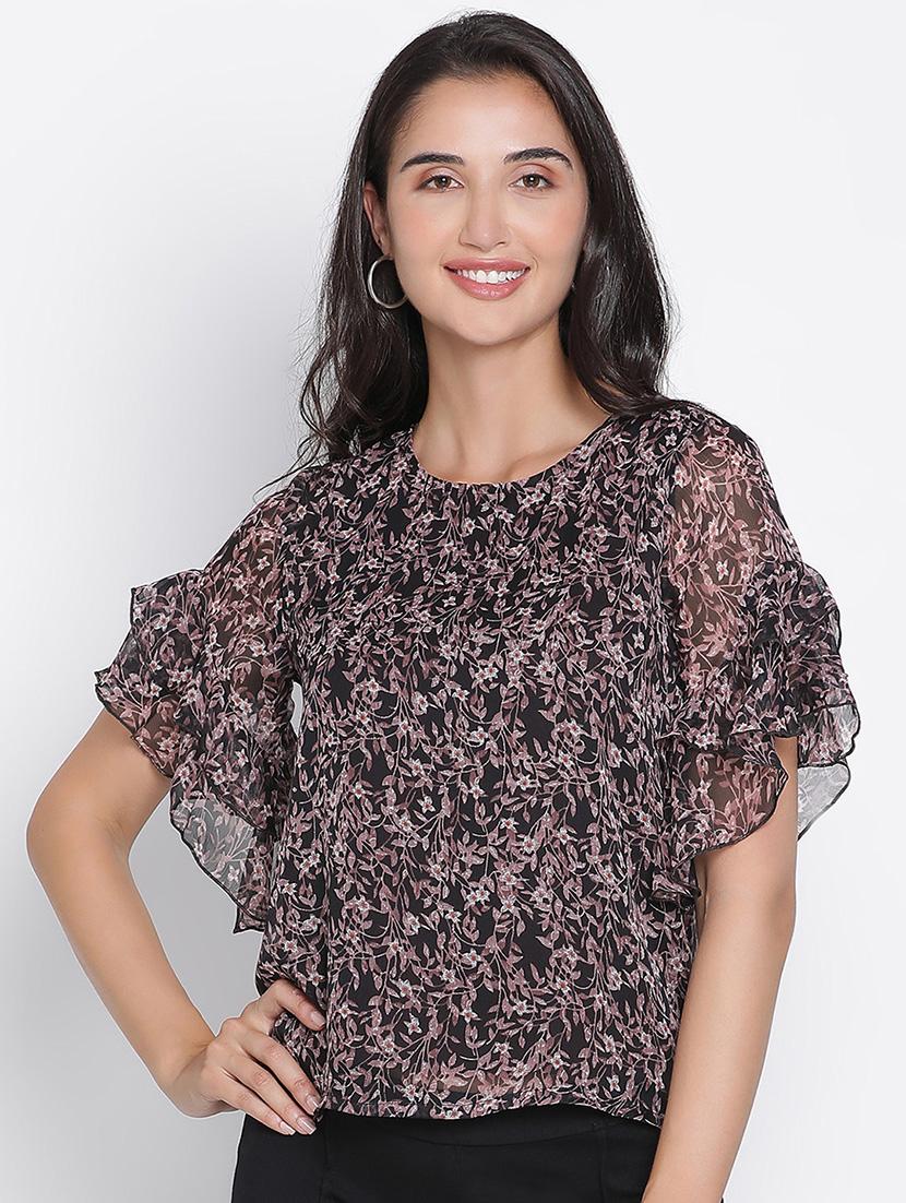 women black polyester regular top - 21399527 - Zoom Image - 0