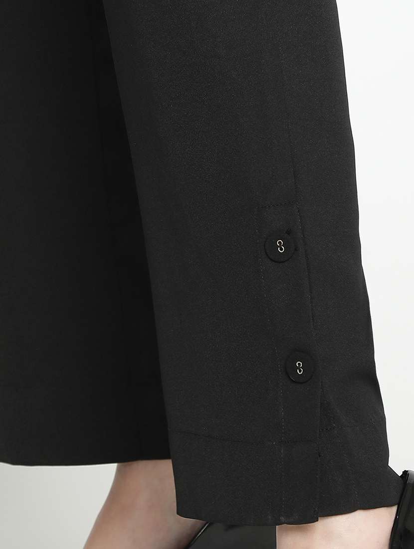 women mid-rise solid tailored pants - 21399562 - Standard Image - 5