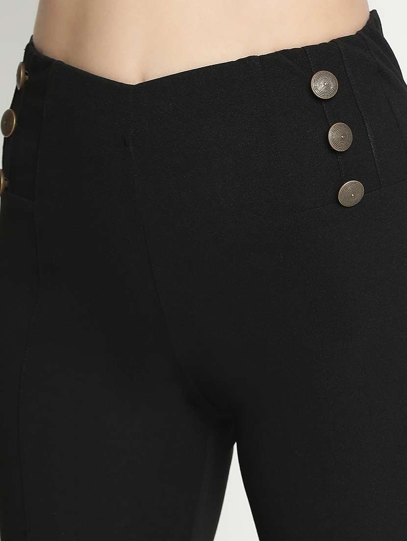 women mid-rise solid tailored pants - 21399568 -  Standard Image - 5