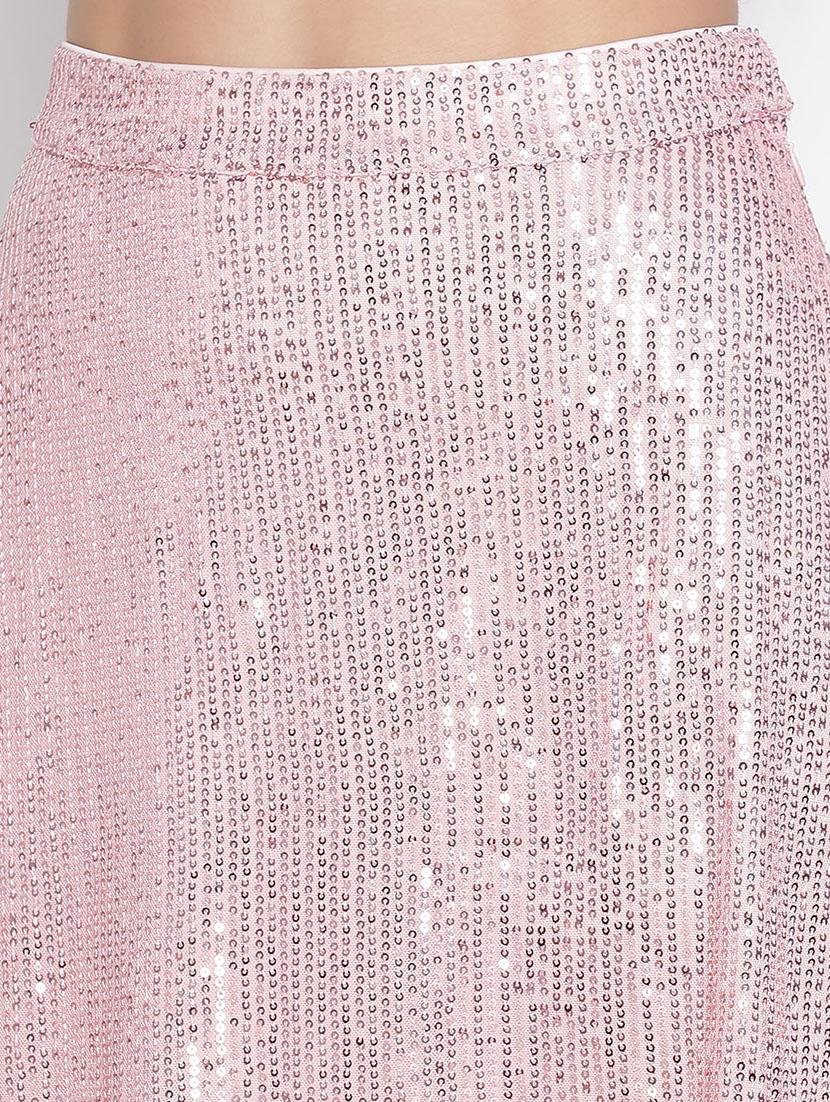 women mid-rise sequin a-line skirt - 21399585 - Standard Image - 5