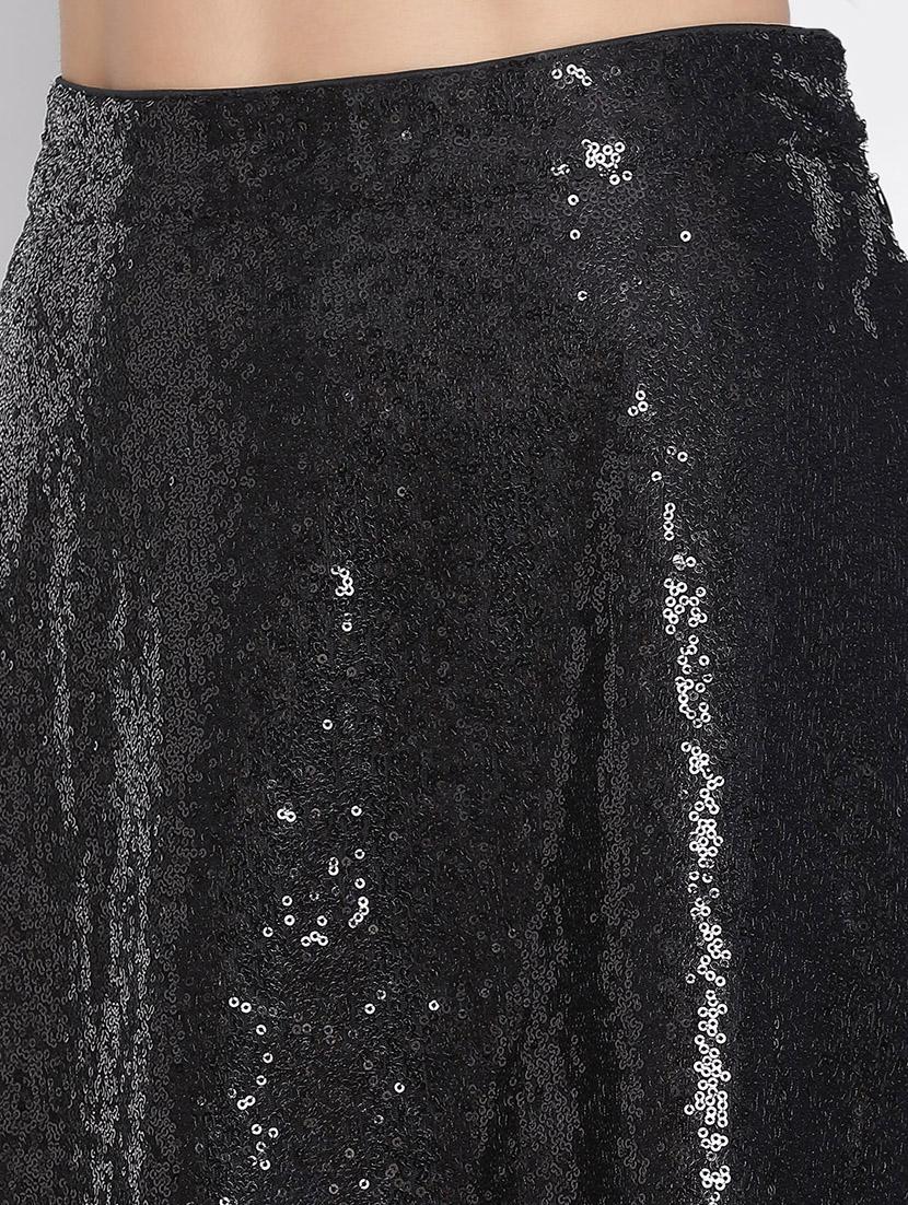 women mid-rise sequin a-line skirt - 21399587 - Standard Image - 5