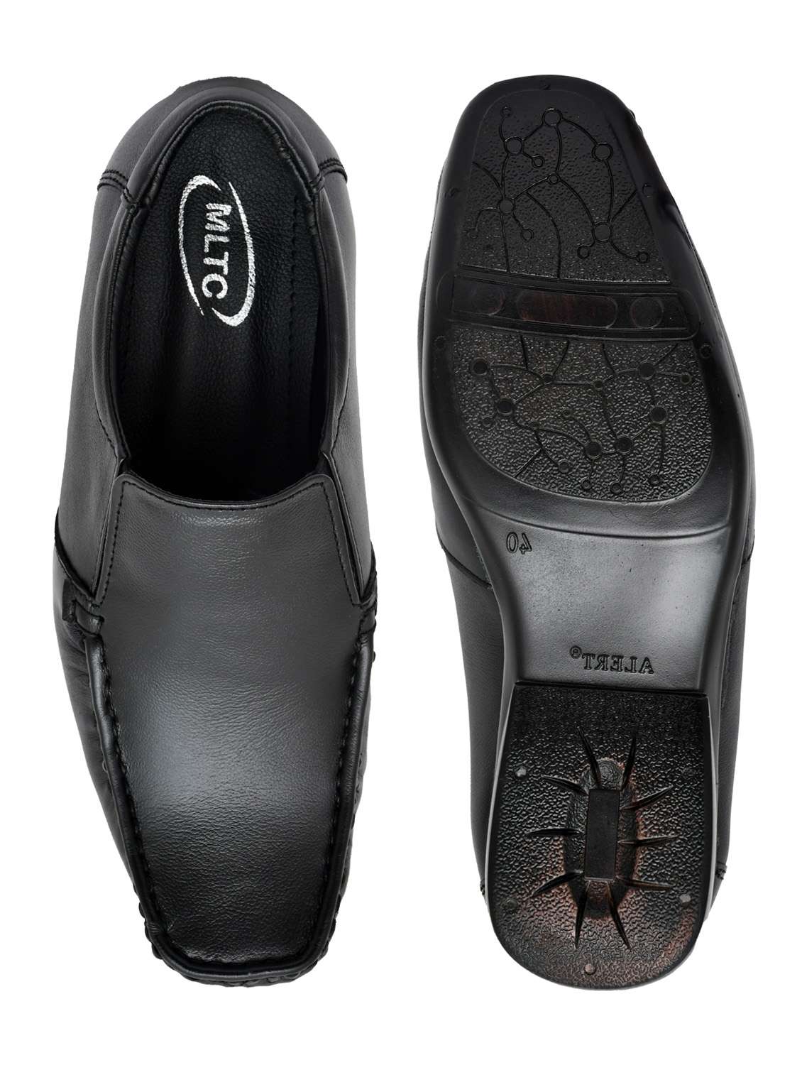 men black solid slip on - 21399708 -  Standard Image - 3