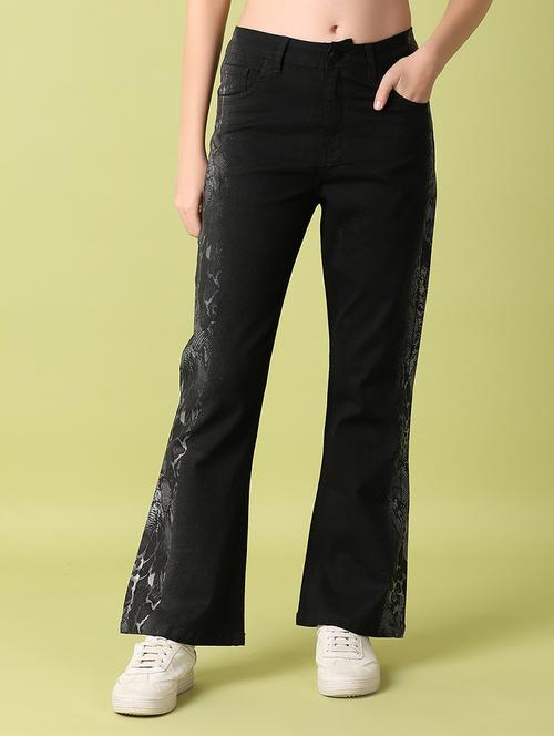 women black denim boot cut jean - 21399804 - Standard Image - 0