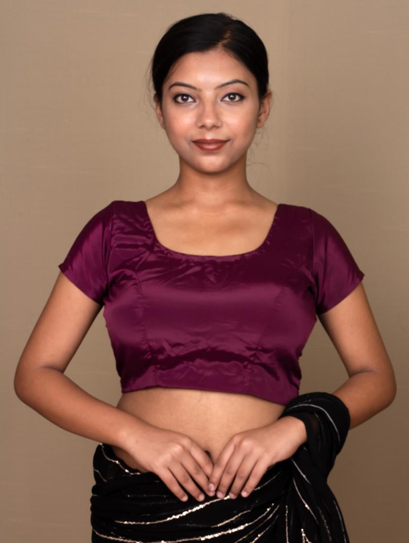 women purple solid blouse - 21399815 - Zoom Image - 0