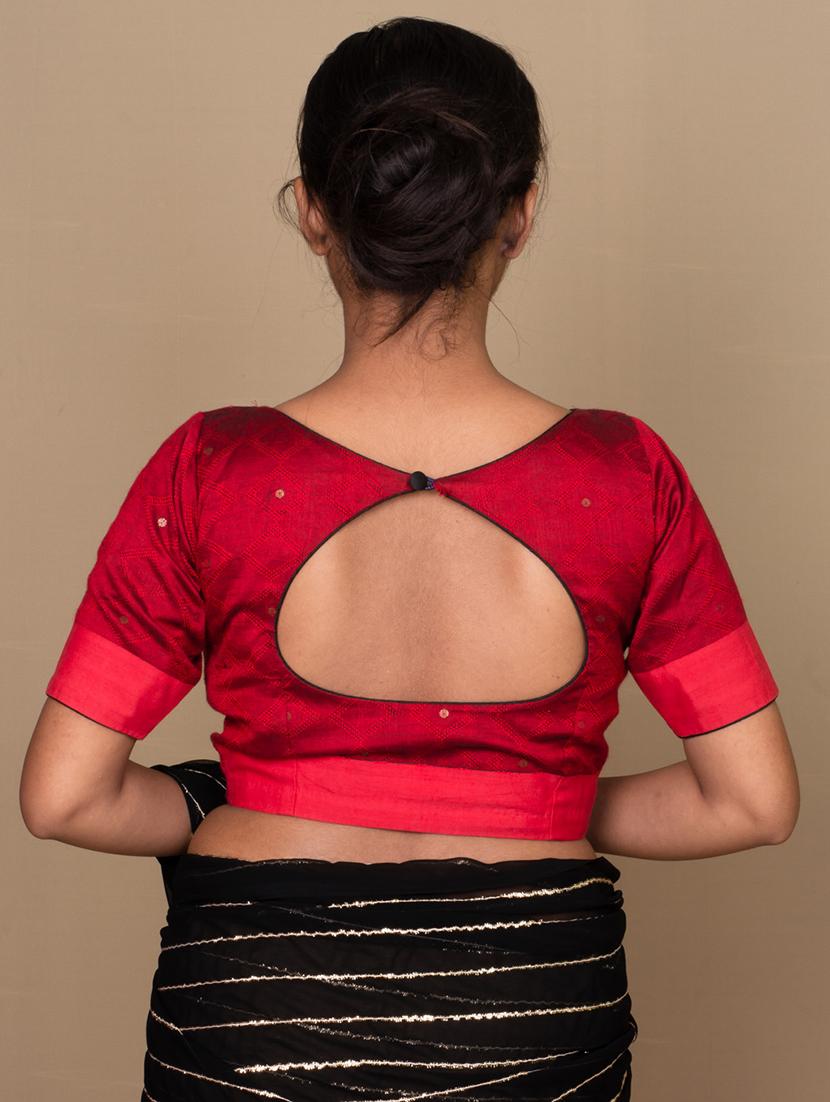 women red self design blouse - 21399820 - Standard Image - 3