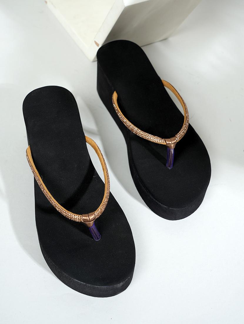 copper sequined platforms wedge - 21399836 -  Zoom Image - 0