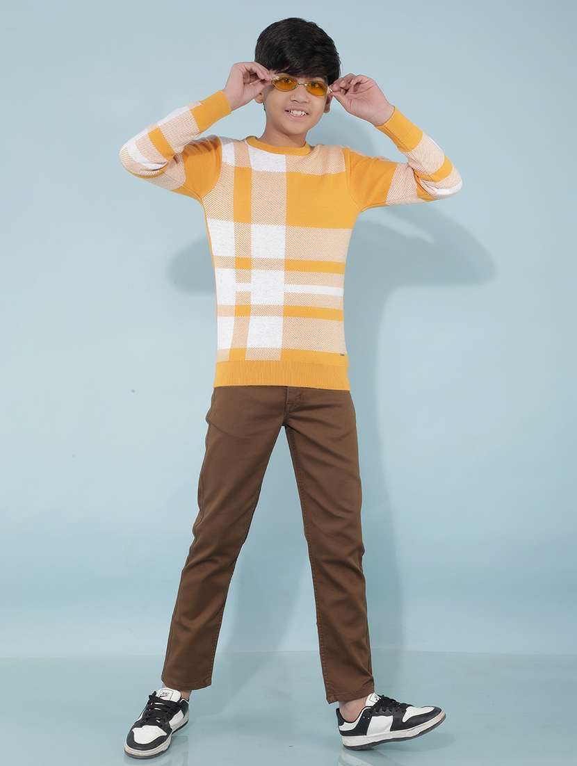 boys brown plain jean - 21399952 -  Standard Image - 3