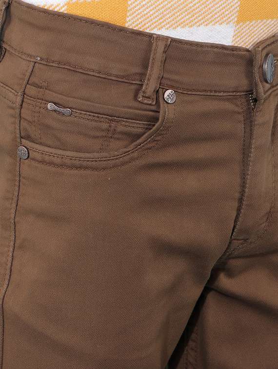 boys brown plain jean - 21399952 -  Standard Image - 5
