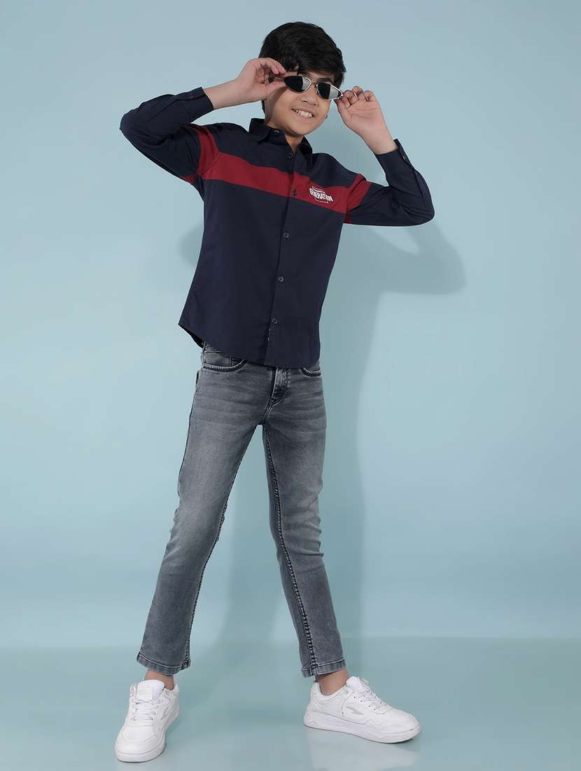 multicolored color block shirt - 21399997 -  Standard Image - 5