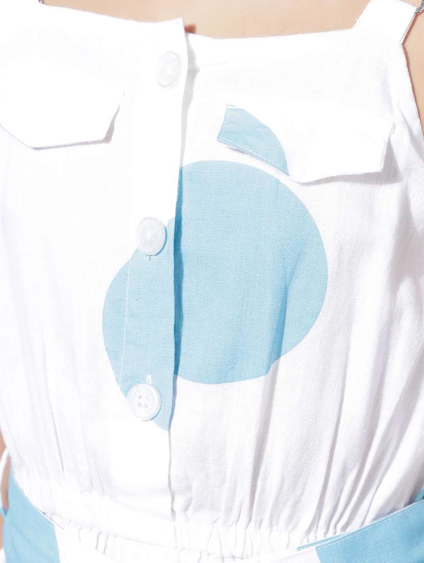 girls white polka dot frock - 21400008 -  Standard Image - 5