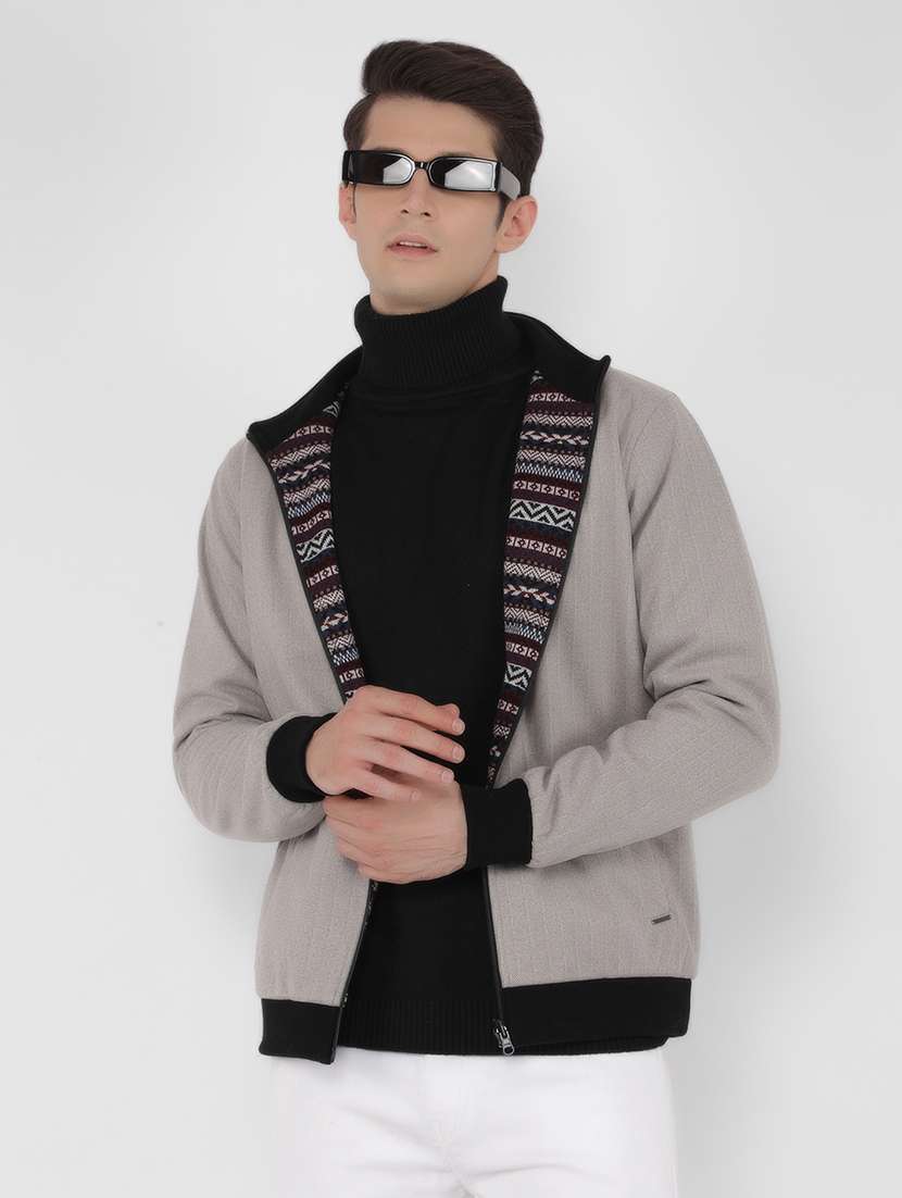 grey reversible casual jacket - 21400029 - Standard Image - 3