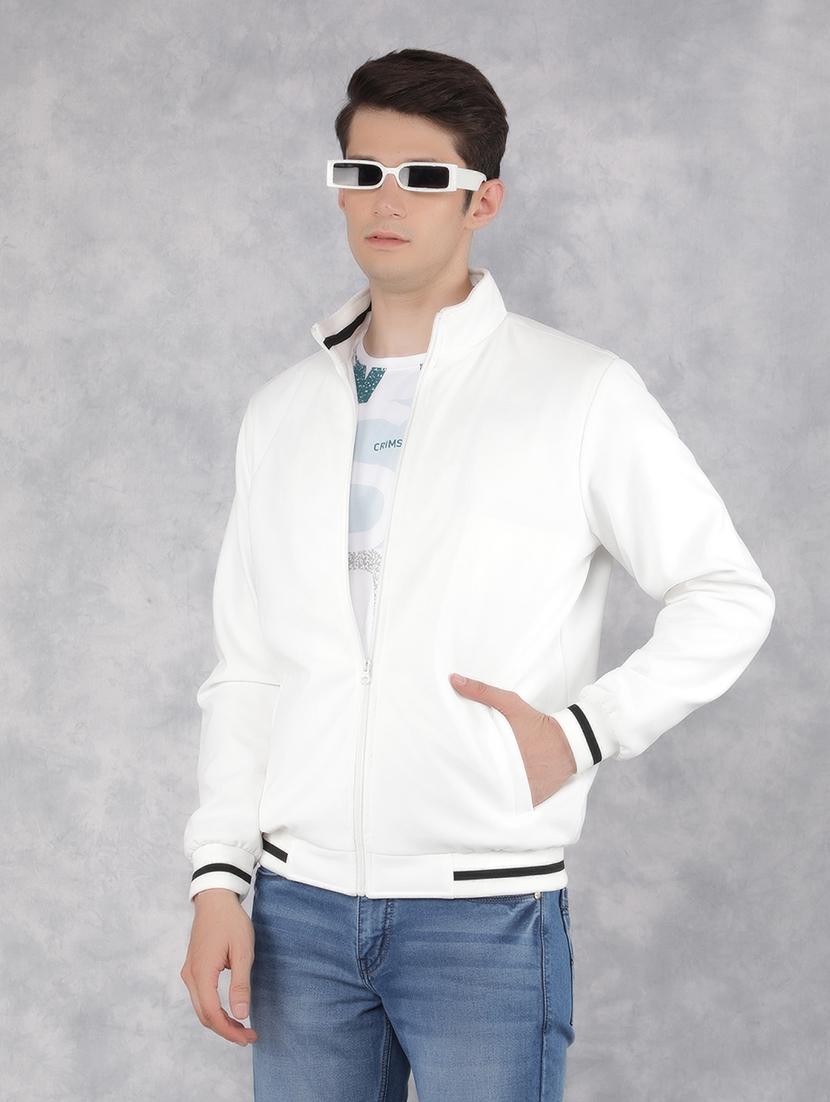 white solid casual jacket - 21400035 - Zoom Image - 0