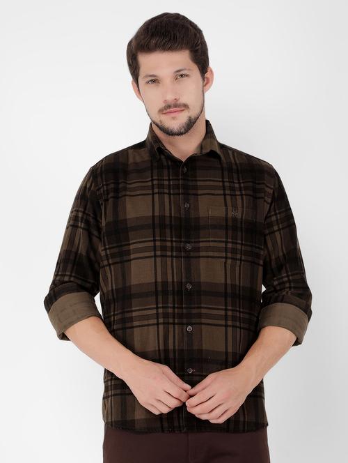 men checkered cotton casual shirt - 21400053 - Standard Image - 0