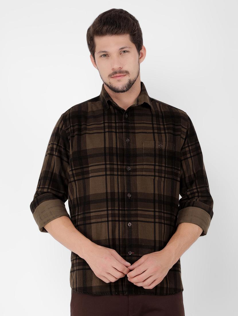 men checkered cotton casual shirt - 21400053 - Zoom Image - 0