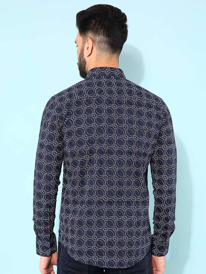 Men Printed Cotton Casual Shirt - 21400057 -  Standard Image - 3
