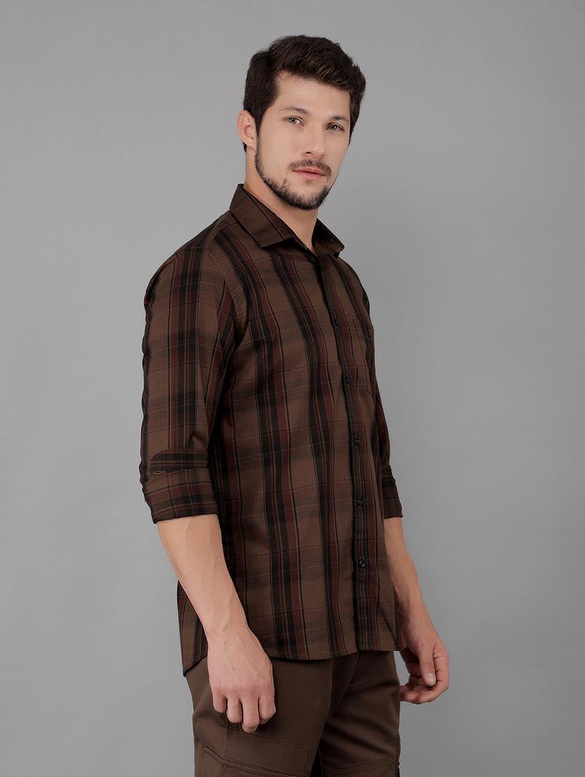 men checkered casual shirt - 21400112 - Standard Image - 3