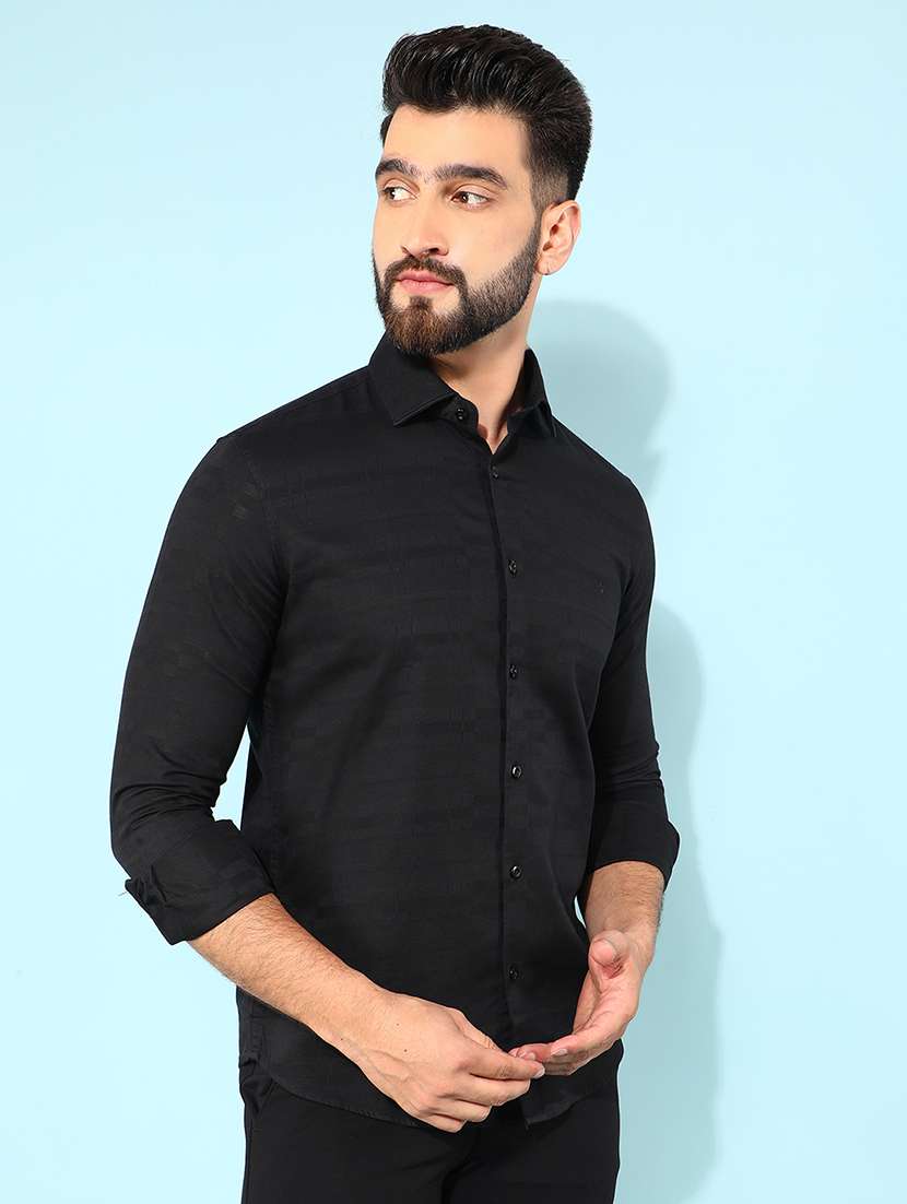 men solid casual shirt - 21400142 -  Standard Image - 3