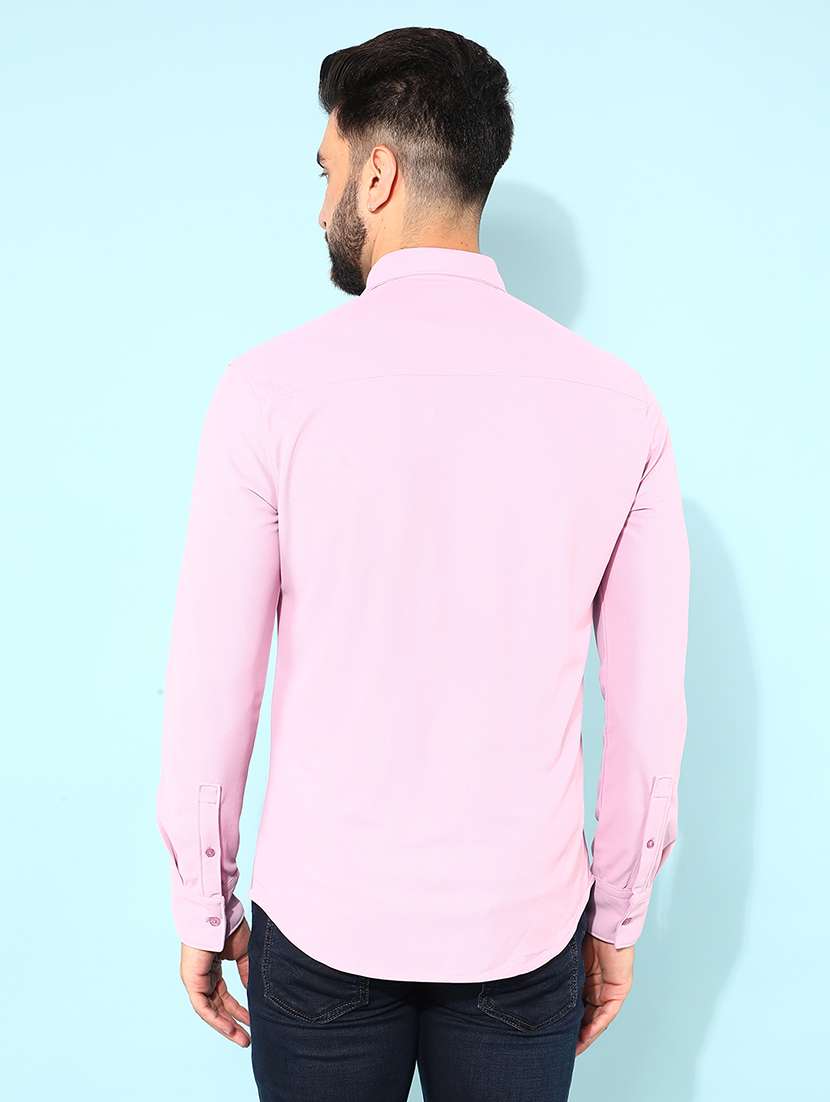 men solid casual shirt - 21400146 -  Standard Image - 3