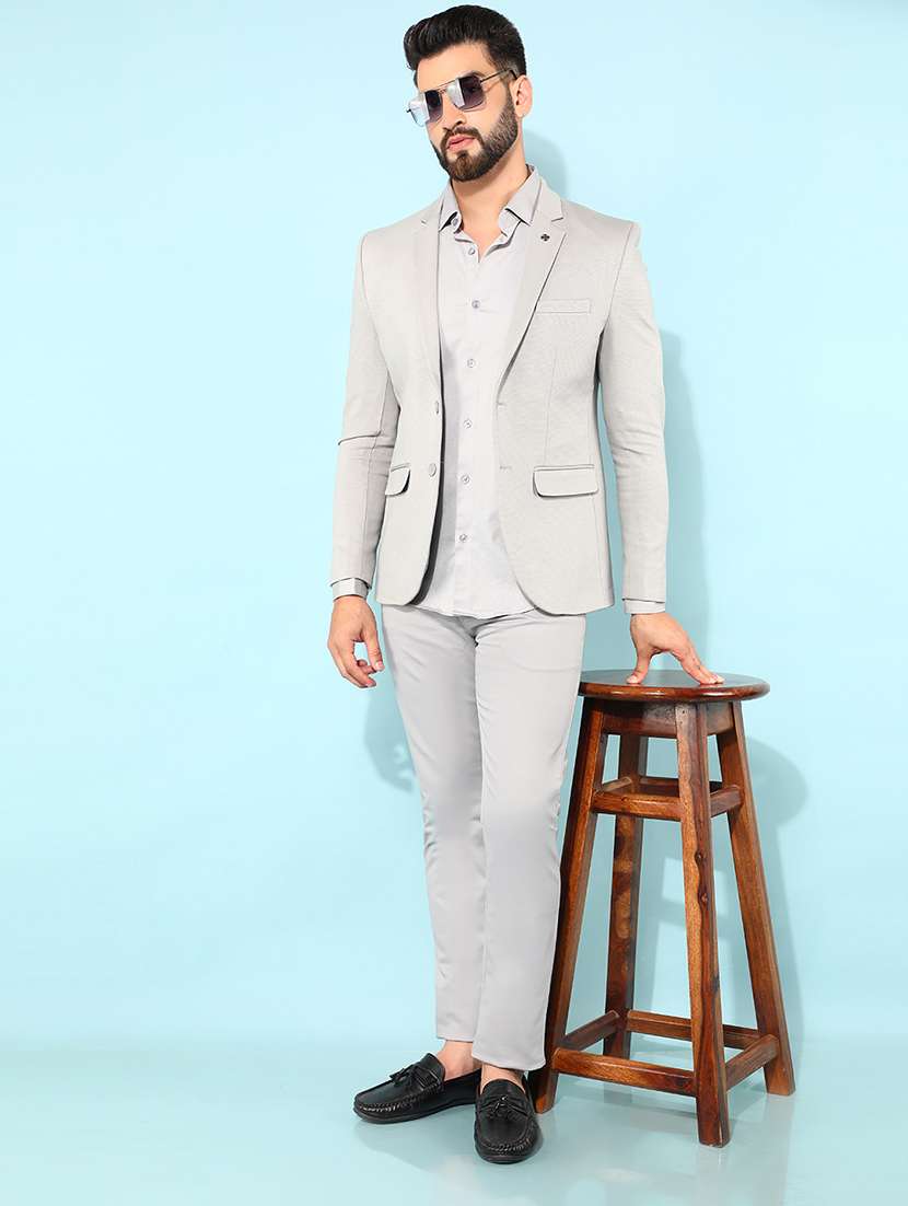 men solid mid rise chino pants - 21400174 -  Standard Image - 5