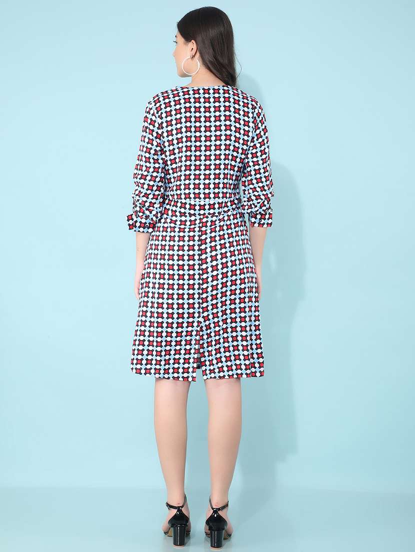 women printed a-line dress - 21400249 -  Standard Image - 3