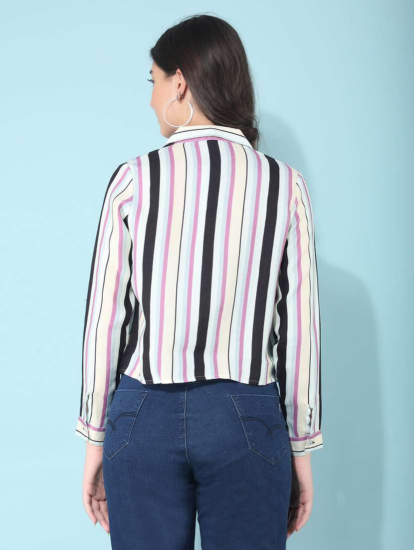 women white cotton regular shirt - 21400285 -  Standard Image - 3