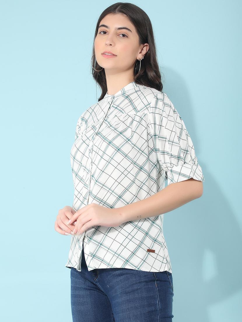 women white viscose shirt style top - 21400299 - Zoom Image - 0