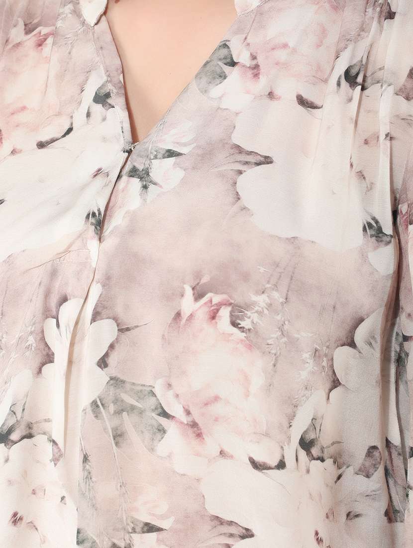 women peach polyester regular top - 21400305 -  Standard Image - 5