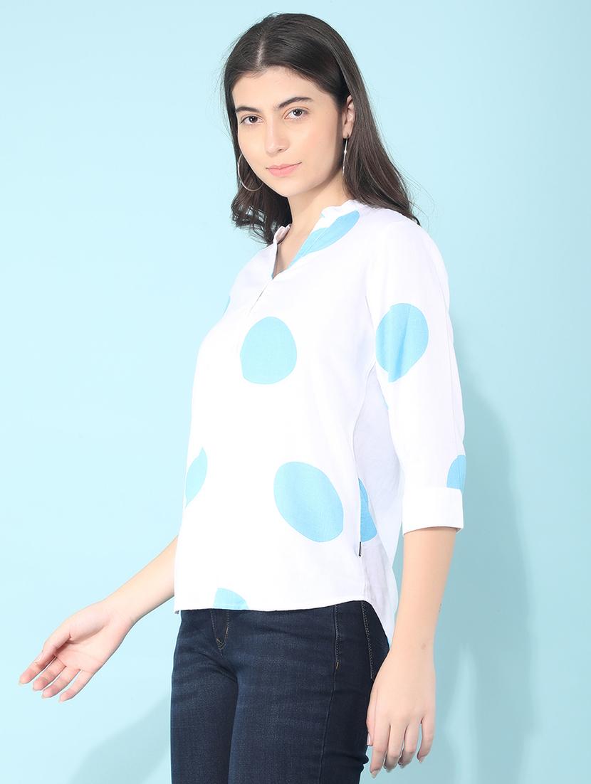 white floral printed regular top - 21400308 - Zoom Image - 0