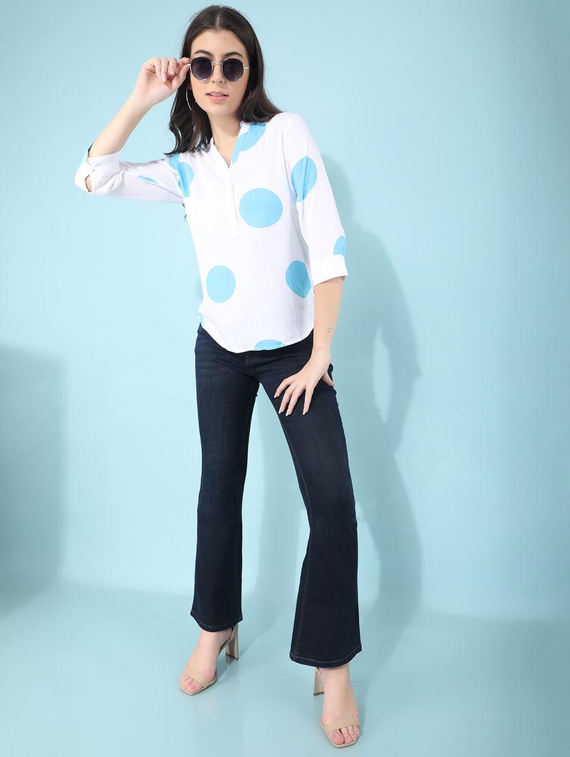 white floral printed regular top - 21400308 - Standard Image - 3