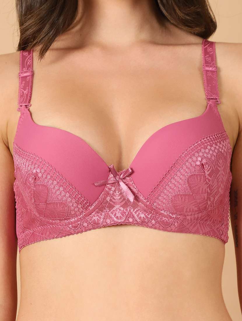 pink lace bras and panty set - 21400485 -  Standard Image - 5