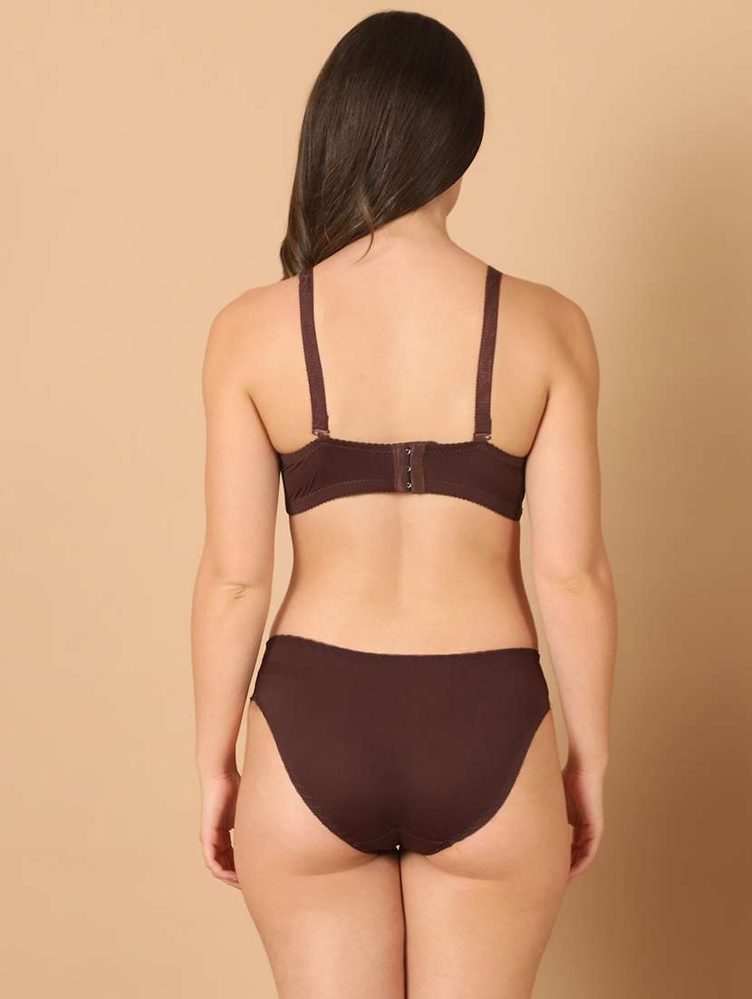 brown lace bras and panty set - 21400487 -  Standard Image - 3