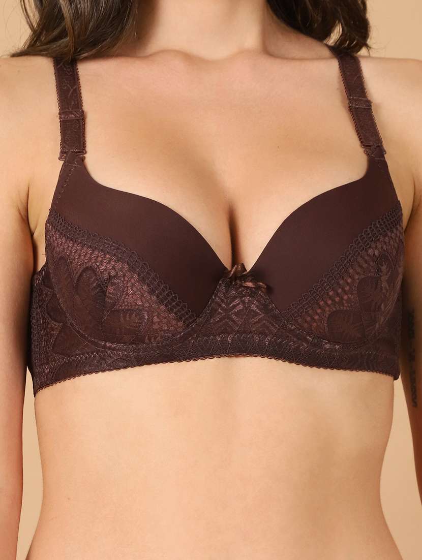 brown lace bras and panty set - 21400487 -  Standard Image - 5