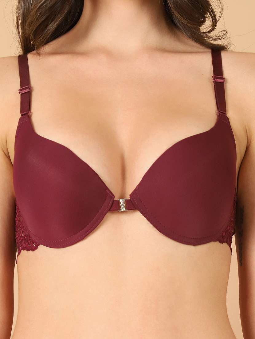 women solid bras and panty set - 21400514 -  Standard Image - 5