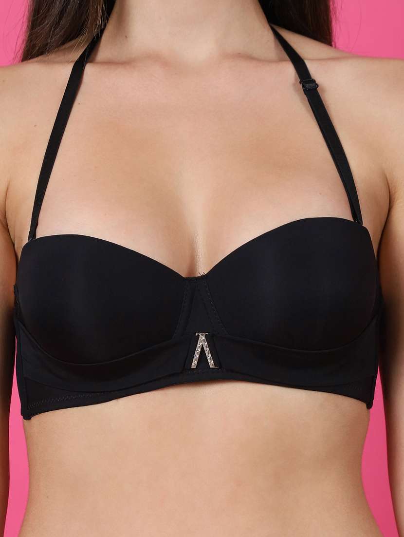 black polyester bras and panty set - 21400516 -  Standard Image - 5