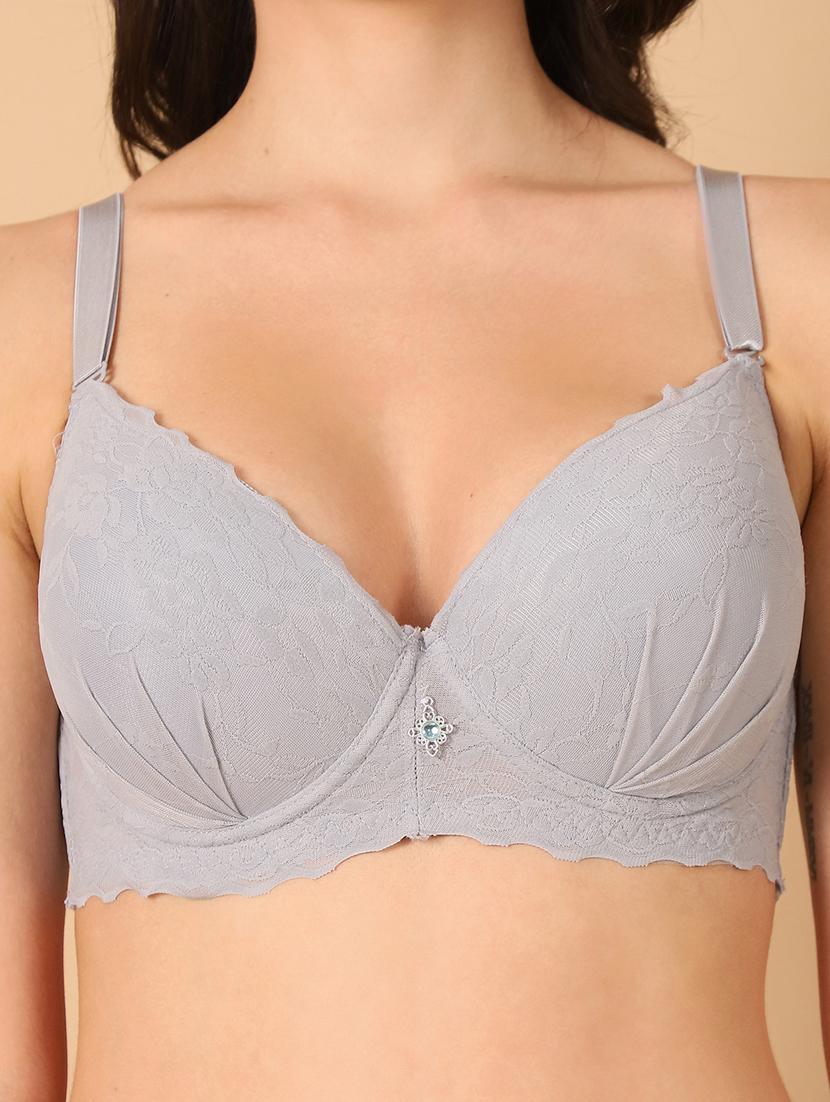 grey lace bra and panty set - 21400541 - Standard Image - 5