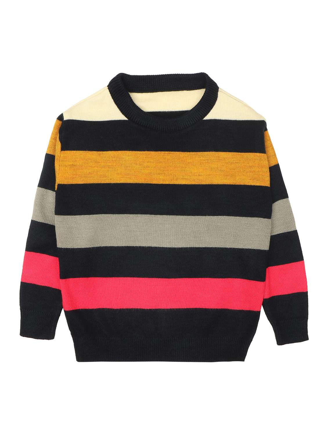 kids multi colored acrylic sweater - 21401642 - Zoom Image - 0