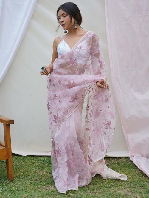 women embroidered saree - 21402060 -  Standard Image - 0