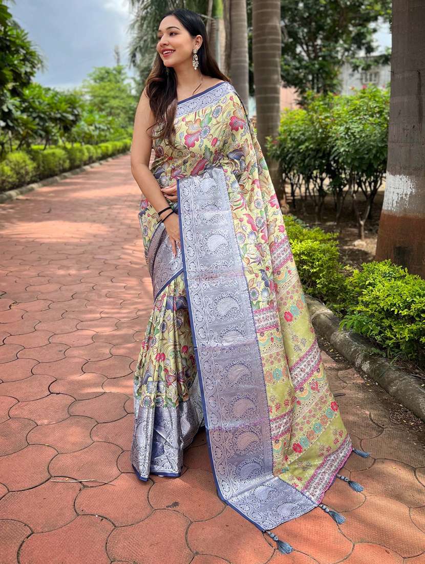 women printed bordered saree - 21402136 -  Zoom Image - 0