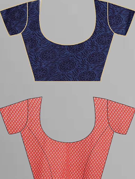 pack of 2 casual wear combo sarees with blouse - 21406010 -  Standard Image - 3