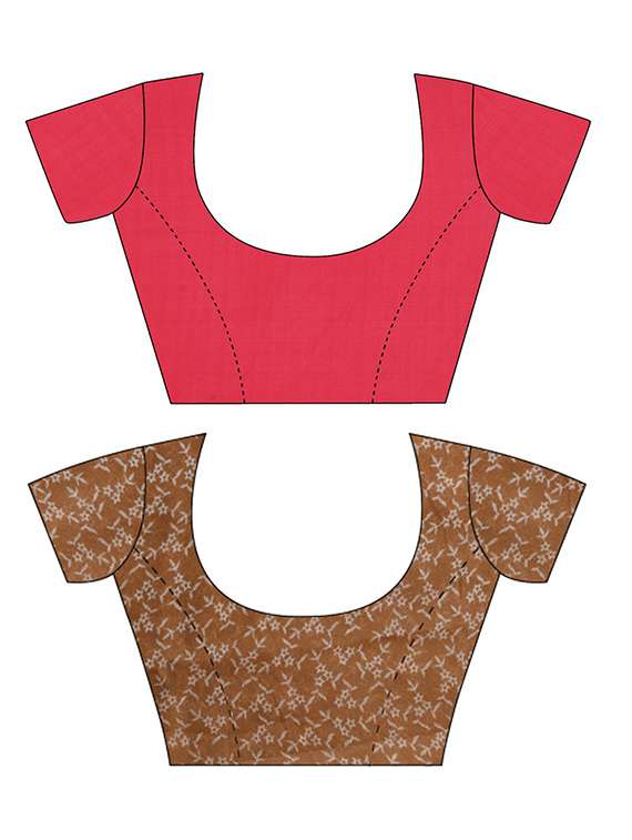 pack of 2 printed casual wear sarees with blouse - 21406117 -  Standard Image - 3