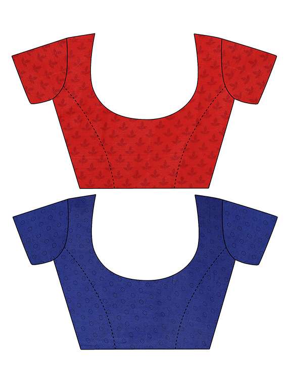 pack of 2 printed casual wear sarees with blouse - 21406183 -  Standard Image - 3