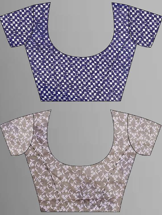 pack of 2 printed casual wear sarees with blouse - 21406185 -  Standard Image - 3