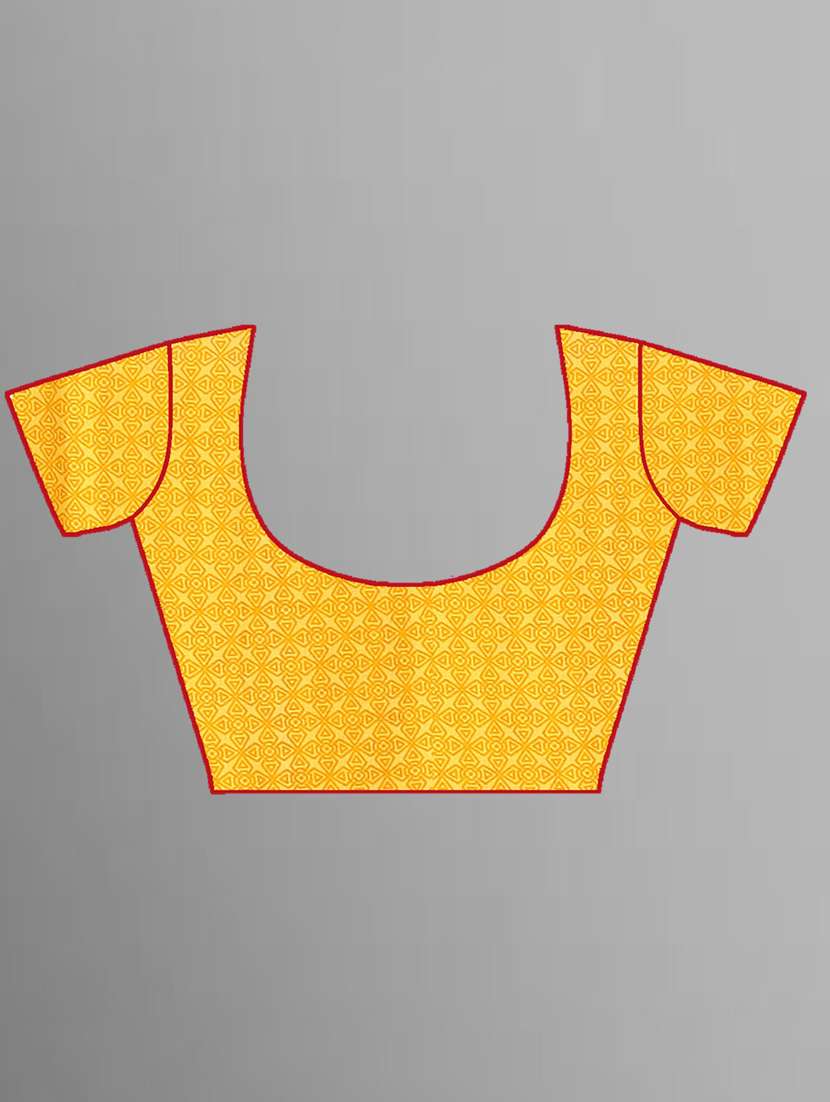 women yellow floral printed georgette saree with blouse - 21410781 -  Standard Image - 3