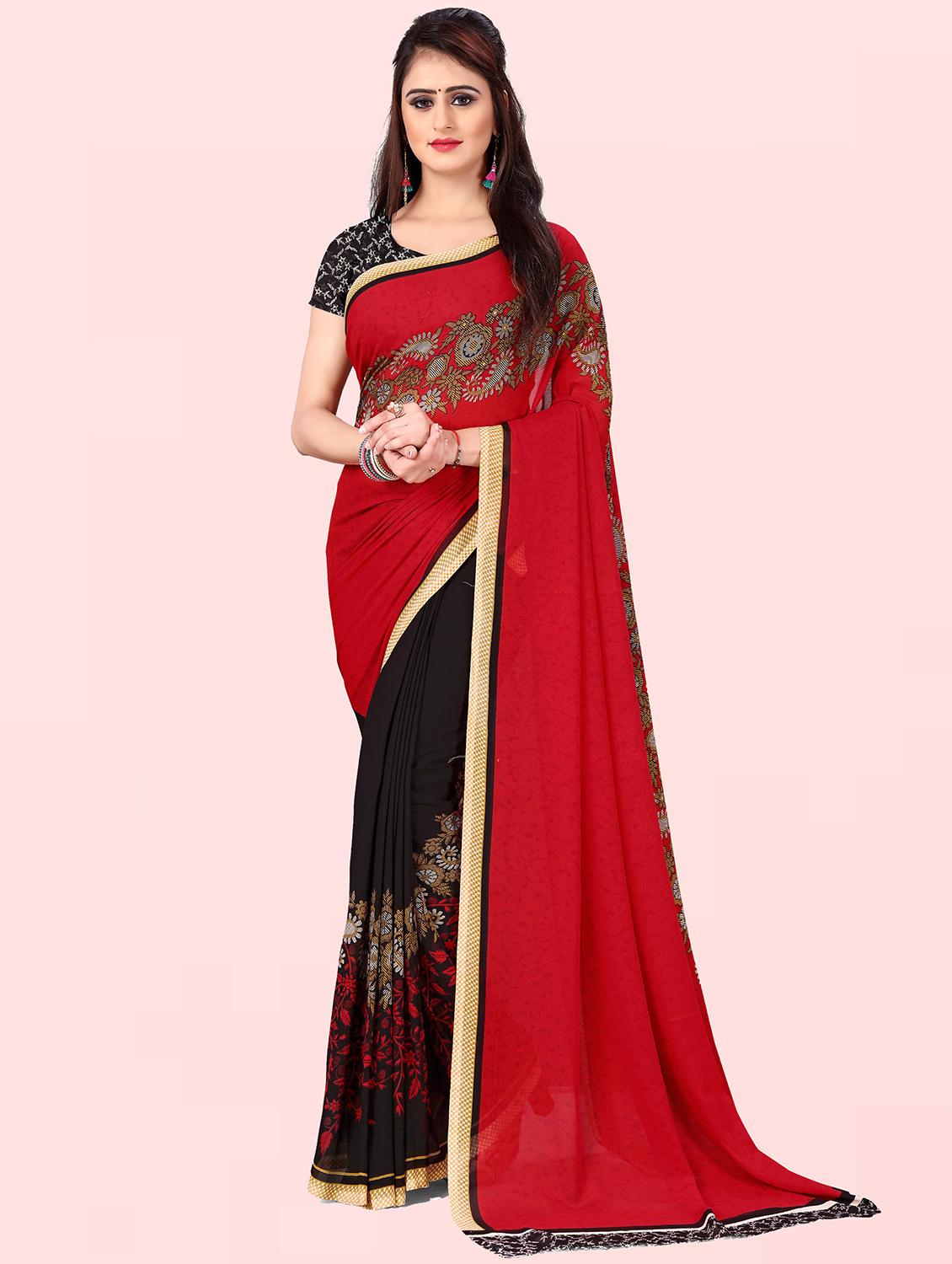 women printed saree with blouse - 21410871 - Zoom Image - 0