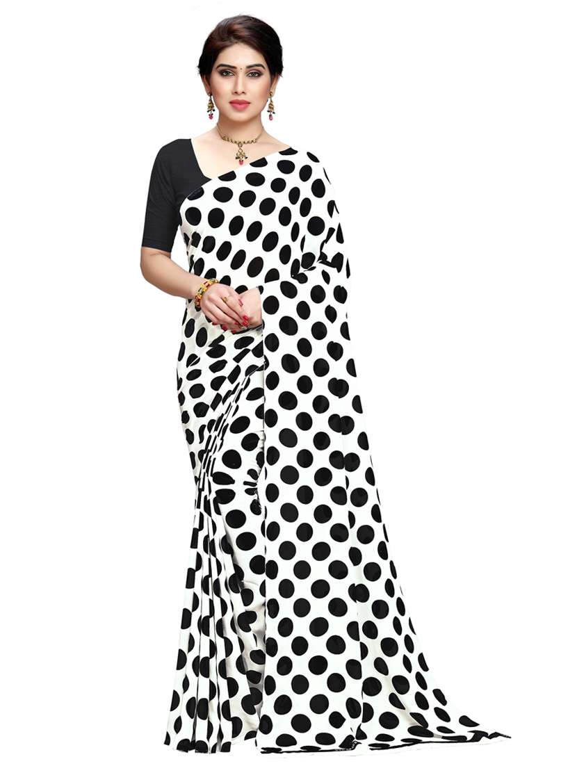 women casual wear georgette saree with blouse