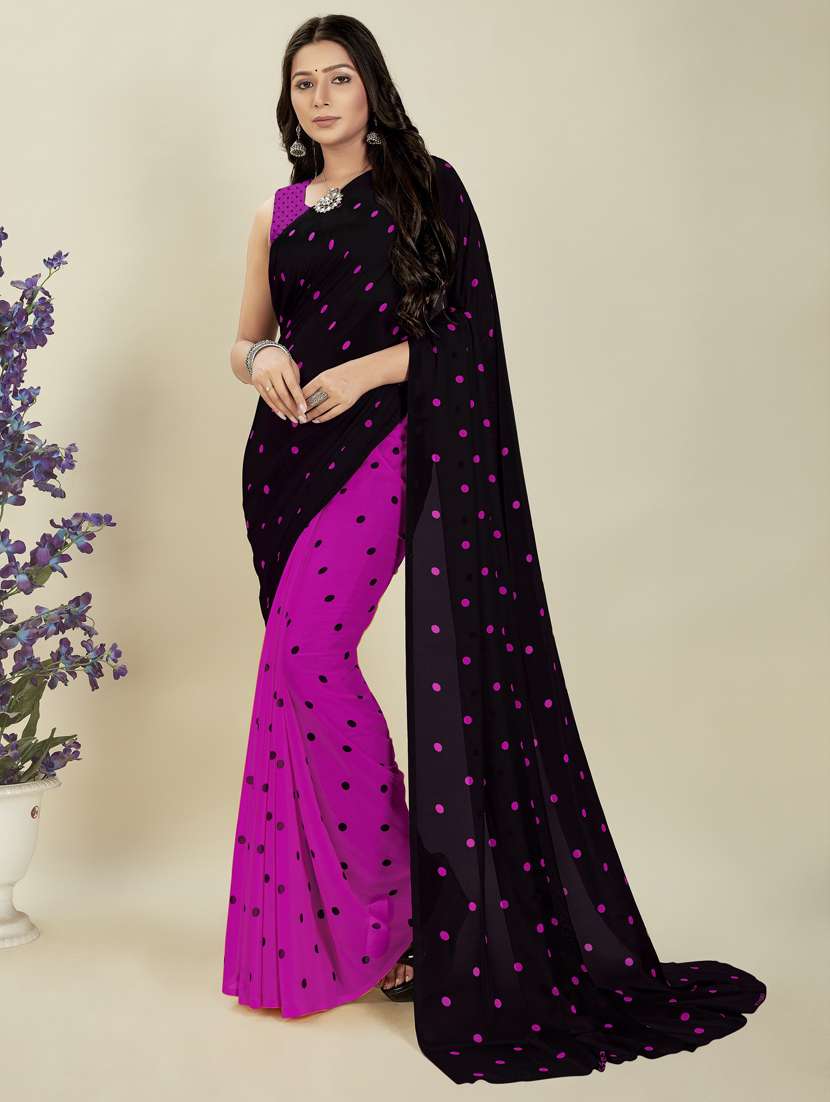 women casual wear georgette saree with blouse