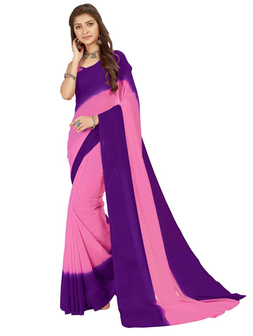 women casual wear georgette saree with blouse