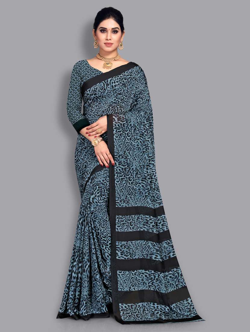 women casual wear georgette saree with blouse