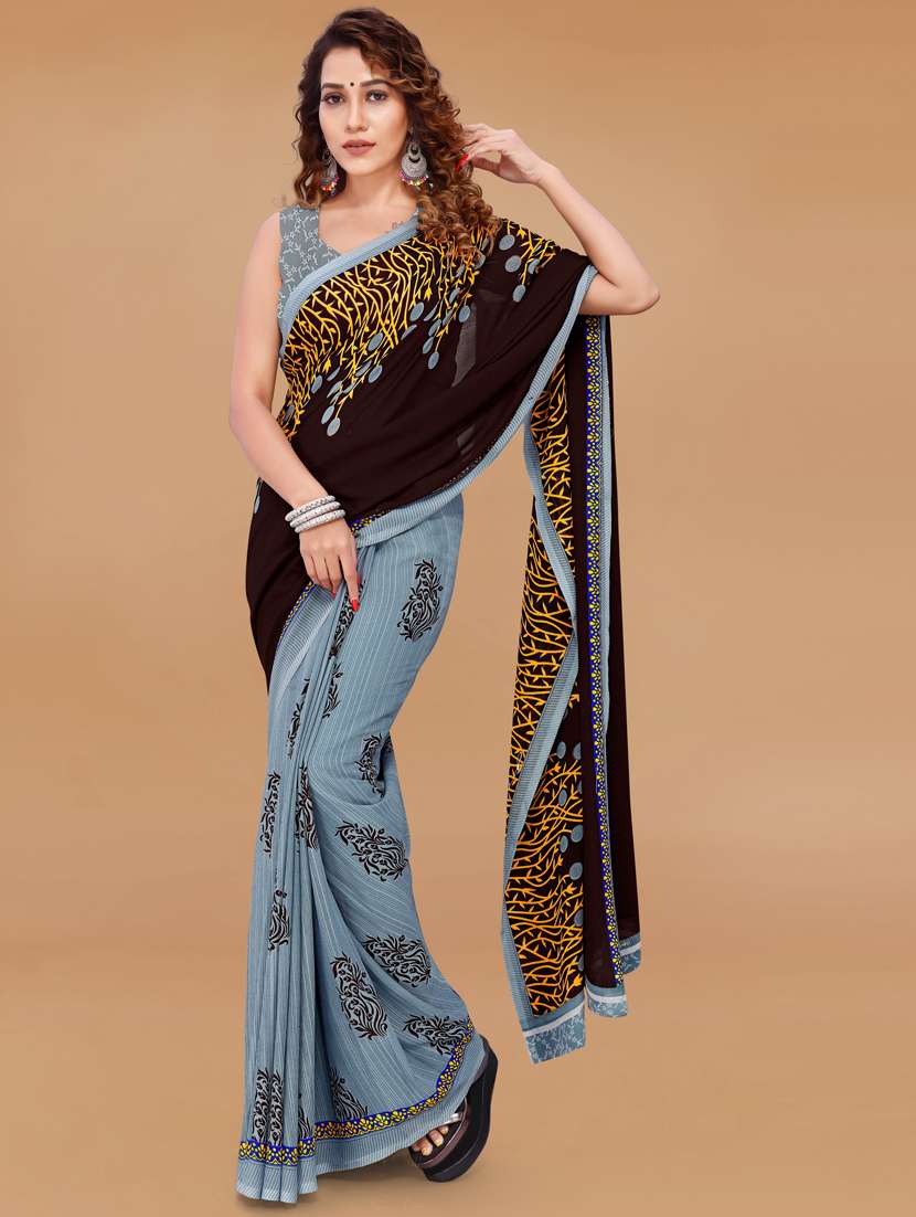 women casual wear georgette saree with blouse