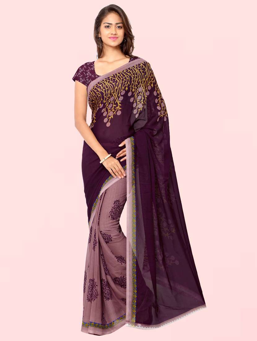 women casual wear georgette saree with blouse